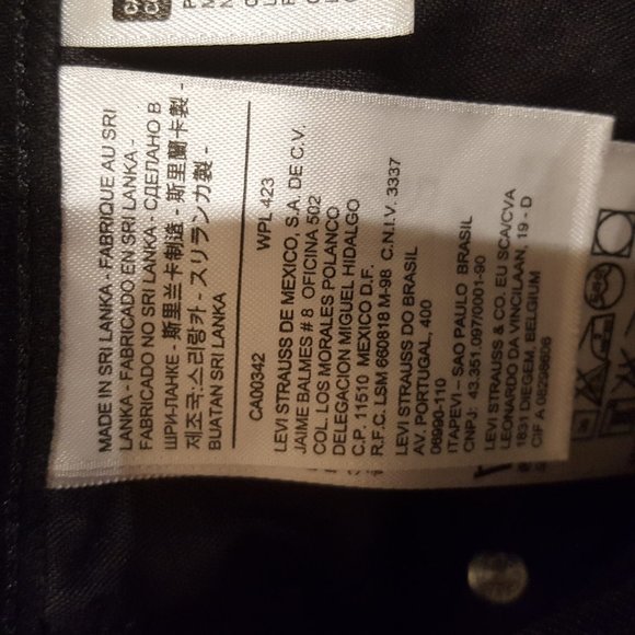 Levi's 505  Straight Leg BLACK Size 10 - Picture 12 of 15